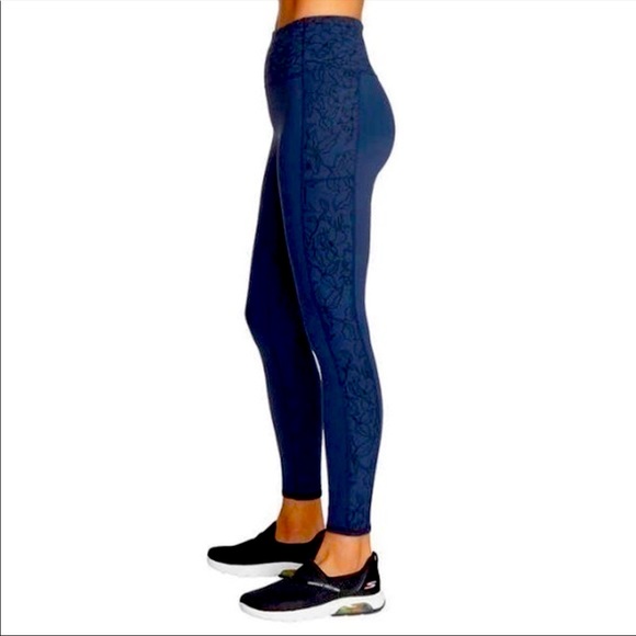 NWT SKECHERS Navy Blue Ladies "GO WALK" High waisted Leggings Tights, Size XXL - Picture 3 of 8